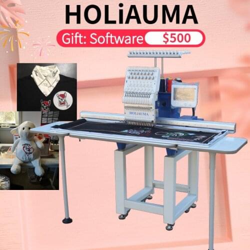 Flat/cap/cording embroidery machine single head 15 colors for large computer embroidery machine