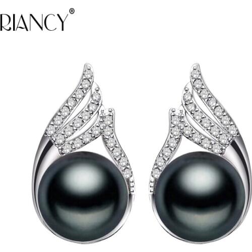 Женские серебрянные серьги RIANCY China At AliExpress