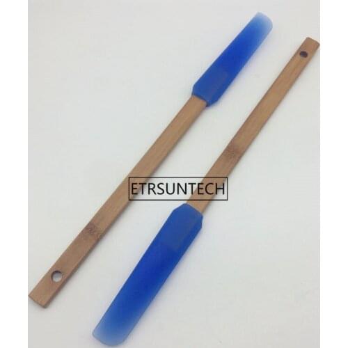 Bamboo Handle Spatula Silicone Scraper Non-stick Cream Butter Spreader Heat-resistant Creative Kitchen Baking Tools