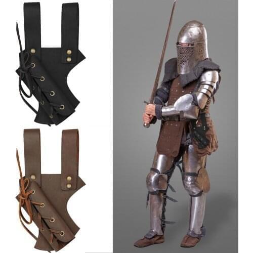 Medieval Renaissance Sword Frog Lightweight Adjustable Free SizeArtificial Leather Sword Belt For Role-playing Cutlass Scabbard