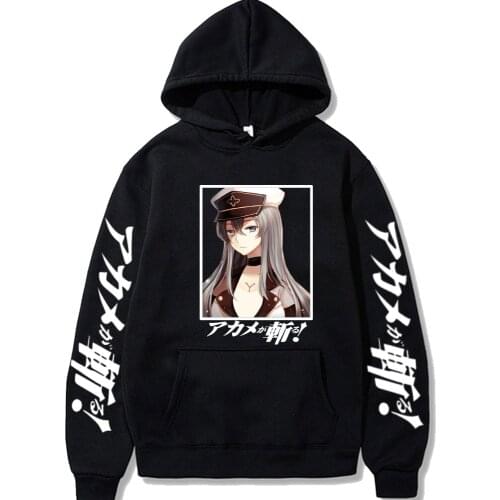 Akame Ga Kill Esdeath Hot Anime Hoodie Pullover Tops Long Sleeve Hip Hop Man Cloth