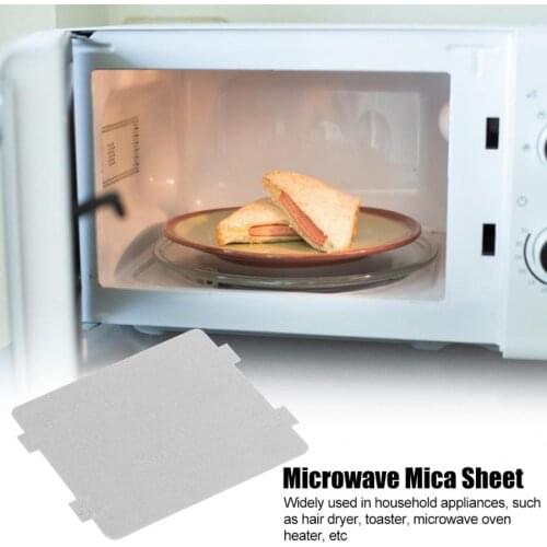 10Pcs Household Microwave Oven Thickened Mica Plate Sheet Microwave Accessory 108x99mm Mica Sheet