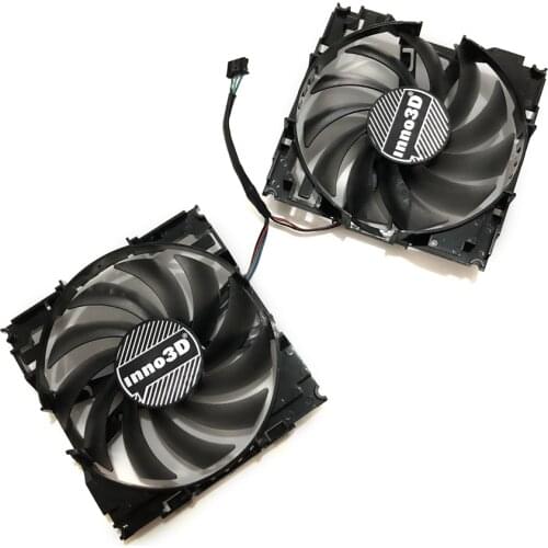 2pcs/set CF12915S InnoVISION GTX1060 GPU VGA Card Cooler Fan For INNO3D GEFORCE GTX 1060 6GB X2 Graphics Card As Replacement