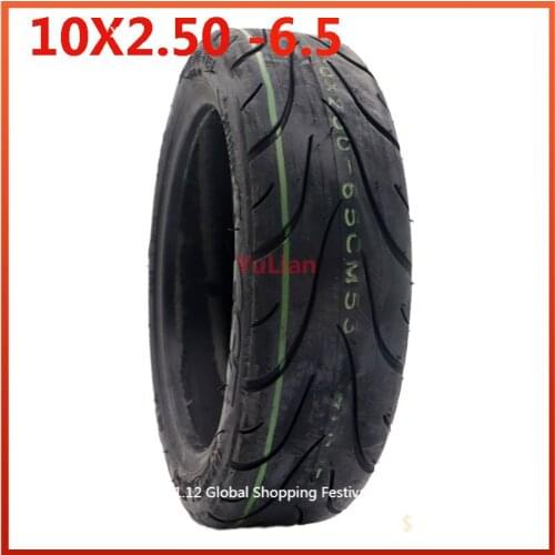 High quality 10x2.50-6.5 vacuum tire folding micro electric scooter thickened explosion-proof tubeless tire