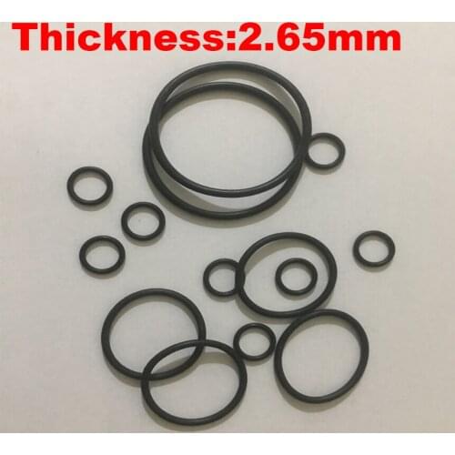 200pcs 22.4x2.65 22.4*2.65 23.6x2.65 23.6*2.65 ID*Thickness Black NBR Nitrile Chemigum Rubber O-Ring Washer Seal O Ring Gasket