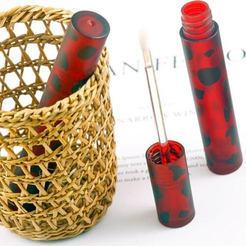 4ml 10/30/50pcs Red Empty Plastic Lip Gloss Tube DIY Round Portable Liquid Lipstick Bottle Cosmetic Container Shell Package