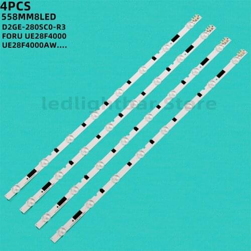 4Pieces backlight Strips D2GE-280SC0-R3 for samsung 28inch tv HG28EB675 HG28EB670 UE28F4000 UE28F4000AW HG28EB460BW 2013SVS28