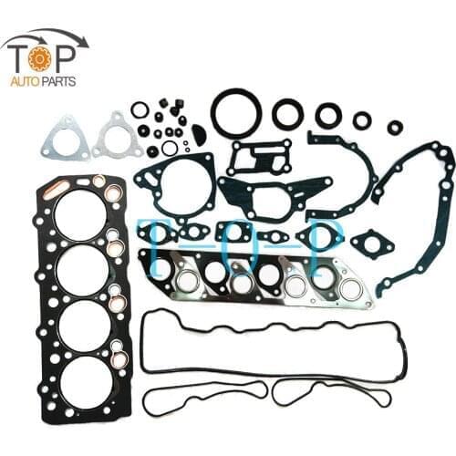 4D56 4D56T D4BA D4BH For Mitsubishi Pajero Engine Complete Overhaul Rebuilding Gasket Kit MD997233 MD972215 50086300
