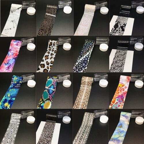 85 Patterns Marble Foil Transfer Papers Leopard Print Nail Art Foils Wrap Slider Sticker for Nails Art Decorations Snake Decals