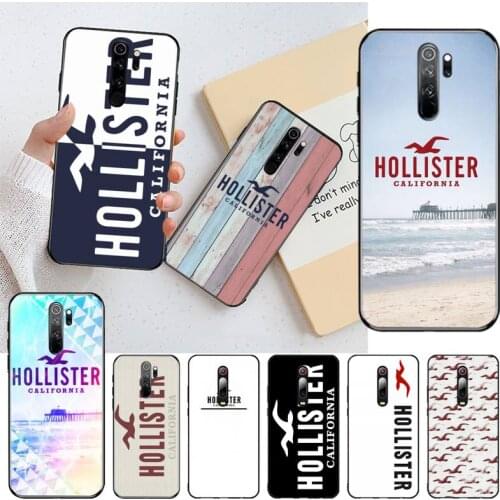 Fashion Clothing Brand HOLLISTER Phone Case for Redmi 9A 8A 7 6 6A Note 9 8 8T Pro Max Redmi 9 K20 K30 Pro
