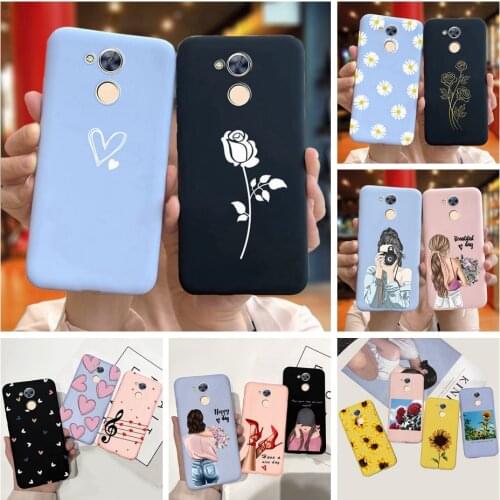 Phone Case For Huawei Honor 6A Cases 5.0" Soft Silicone Back Cover Coque For Honor 6A DLI-TL20 honor6a Pro Funda Shell Flower