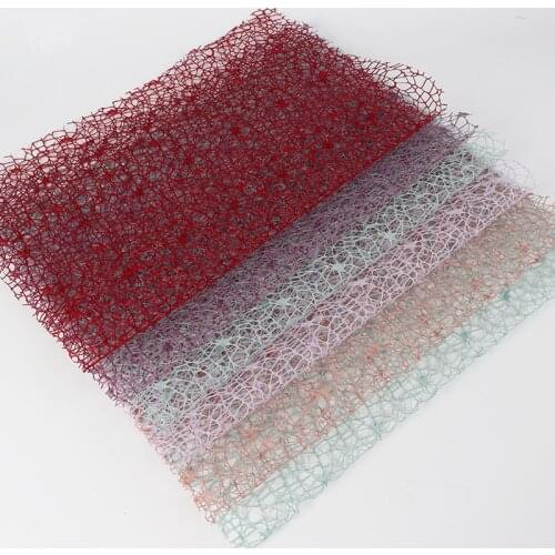 Color Organza 48cm *1 yards Bouquet Packaging Gauze Mesh DIY Craft Supplies for Scrapbooking Wedding Baby Party Decor Pendants