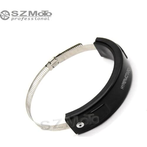 For DUCATI HYPERMOTARD 821 796 1100 EVO Silencer Exhaust Protector Can Cover Round Oval SILICONE Motorcycle Scope 100MM-140MM