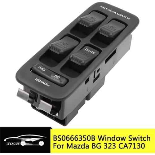 BS06-66-350B Front Left Hand Driver Electric Power Window Switch For Mazda BG 323 CA7130 BS0666350B Door Window Lifter Switch