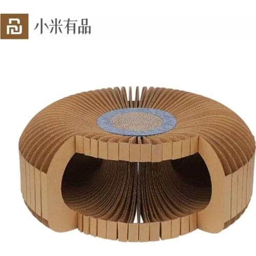 Youpin Pet DIY Corrugated Cat Nest Cat Scratch Board Claw Sharpener Supplies Wear-Resistant Cat Tickle Sofa Box Cat House Toys