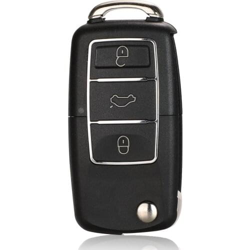 Kutery 10pcs 3 Buttons Replacement Remote Car Key Shell Case Fob For Vw Jetta Golf Passat B5 B6 Beetle Polo Bora Caddy MK5