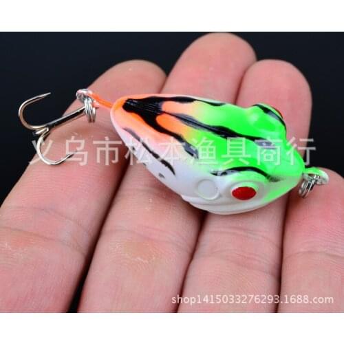 120pcs/lot Classic bait lures 0.2OZ 6g 1.6" 4cm bionic bait lures booby frog lure Tackle carp bait dw-1267