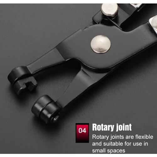 Red Black Tool Snap Clamp Practical Sturdy Pipe Wrench Pipe Clamp Multi Function Car Care Tools Durable Nippers AUTO MECHANIC