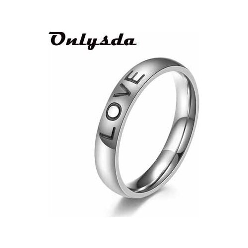 Fashion Stainless Steel Letteer Love Ring Wedding Engagement for Women Man Trendy Jewelry Bijoux Gift OSR928