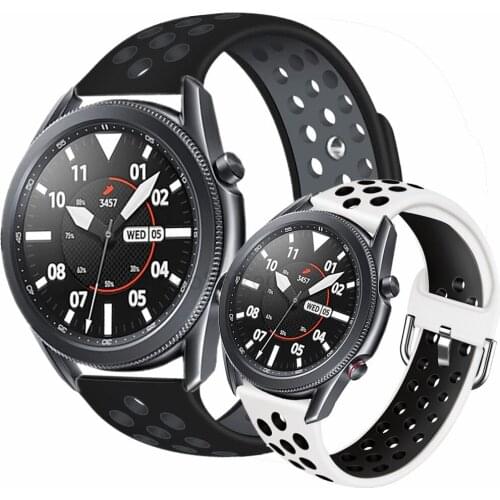 Bands for samsung galaxy watch 3 band 45mm 41mm active 2 sport strap for amazfit bip gts gtr huawei watch gt 2e Silicone correa