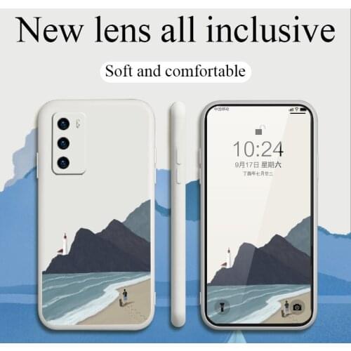 Sailing In The Sea Phone Case For Huawei P40 P40Lite P30 P20 Mate 40 40Pro 30 20 Pro Lite P Smart 2021 Y7a Silicone Cover
