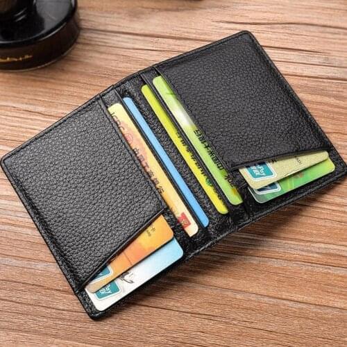 Ultra Thin Mini Wallet Business PU Leather Magic Wallets Coin Purse Credit Card Holder Wallets Fashion Bag Men Women Wallets