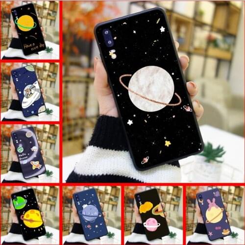 Back Cover For Huawei P8 P9 P10 P20 Lite 2017 Cute Space Silicone Phone Case For Huawei P9 Lite Mini P10 P Smart Plus P20 Pro