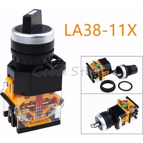 1PCS LAY38 LA38-11X /2 two tranches of opening and closing hole 22 Real shot rotary switch