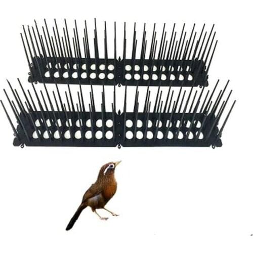 2PCS Plastic Thorn Bird Spikes Against Pigeons Pest Control Nail Bird Deterrent Tool Balcony Outdoor Birds Repeller