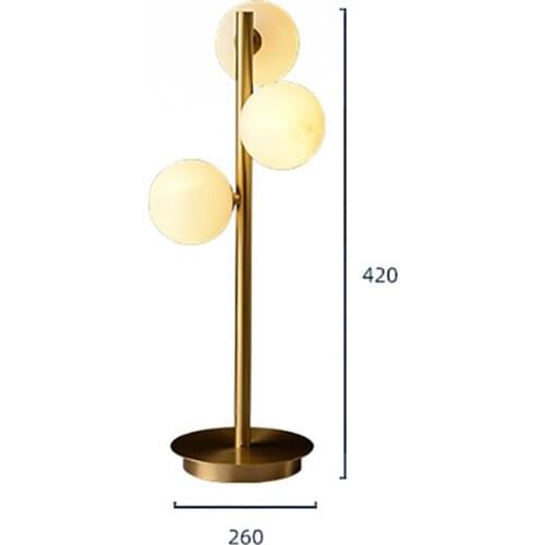 2021DY Lighting Milk White Glass Balls Modern LED Living Dining Room Table Light Bedroom Bedside Molecular Art Home Decor Lamp