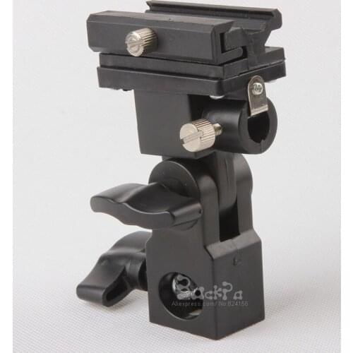 10PCS Photo Studio Accessories Flash Light Stand Bracket B for Camera Flash Shoe Adapter Swivel Umbrella Holder yn565ex 580ex