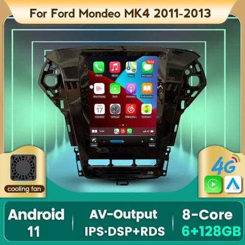 IPS 6G+128G 7862C Android 11 Car Dvd player for Ford Mondeo 2007-2010 years radio GPS navigation wifi multimedia 2din Black B