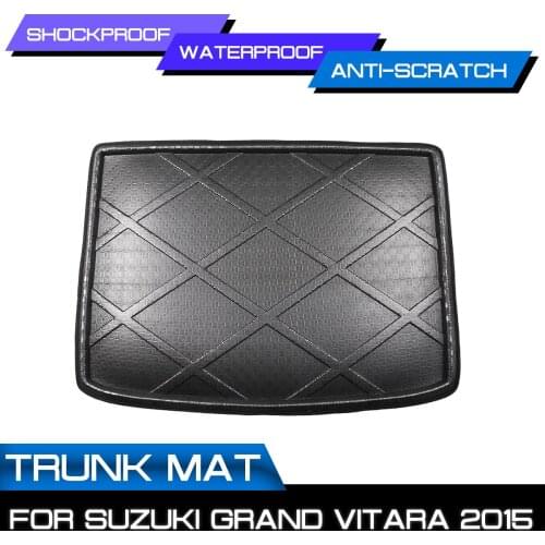 Car Rear Trunk Boot Mat Waterproof Floor Mats Carpet Anti Mud Tray Cargo Liner For Suzuki Grand Vitara 2015