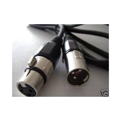 XLR Male to XLR Female 3-pin Balance Extension Extender Amp Audio Cable 2m 603