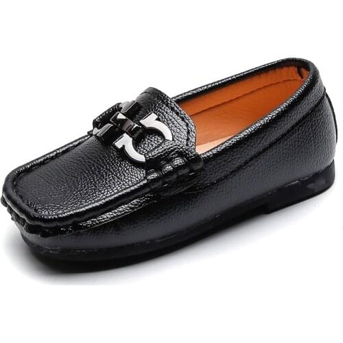 New Children Shoes Boys Girls Casual Shoe Kids Leather Sneakers Boys Girls Boat Shoes Slip On Soft Casual Flats Shoes Sandals