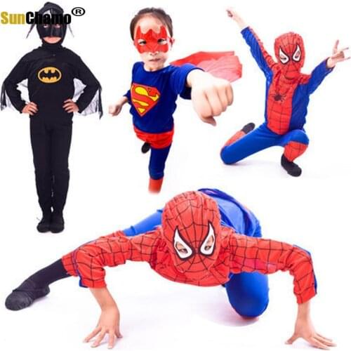 New 2021 Halloween Performance Apparel Childrens Clothing Man Super Costume for Kids Party Dress Halloween Dresses Cosplay Bat