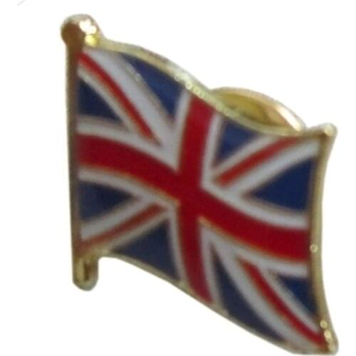 Metal United kingdom(UK) country flag pin badge giving gifts-Free shipping (30pcs/lot)