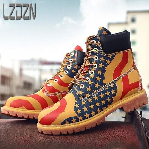 Mens Winter Martin Boots Mens Shoes Leather Shoes Boots Big Head Version Of The Trend Winter Shoes Retro Locomotive High Waist