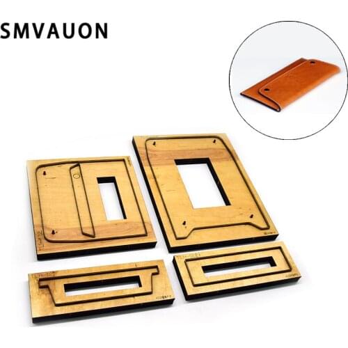 SMVAUON DIY long wallet wood die cutting Christmas new trend fashion bag steel die leather bag Suitable for big shot machines