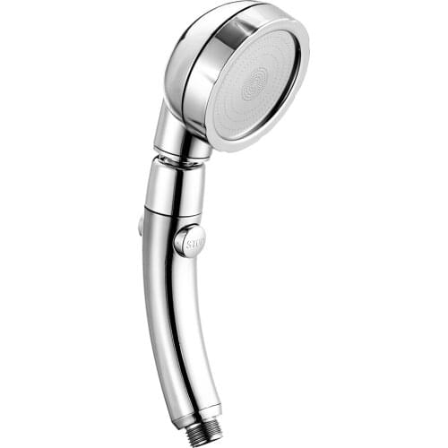360 Degree Rotating Adjustable Water Savingcc3 Mode Shower Water Pressure with Water Control Button Bathroom Set
