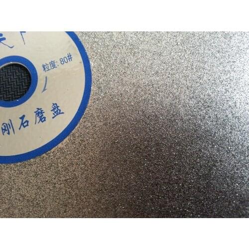Grit 80 Diamond coated 8" inch Flat Lap grinding disk lapidary lapping polishing disc free shipping