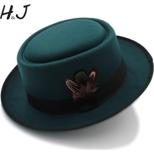 Women Men Autumn Felt Pork Pie Hat for Lad Crushable Hat BREAKING BAD Hat Walter Dad Winter Retro Fedora Hat