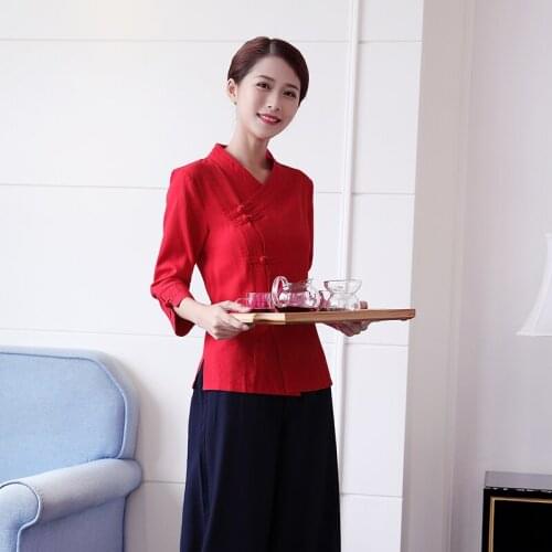 Women Health Beautician Spa Workwear Foot Massage Shop Thai Massage Beauty Salon Technician Medical Nurse Uniform Tops Pants