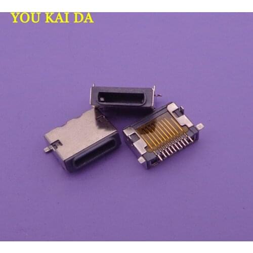 2pcs/lot High quality micromini 10pin USB Connector female Micro USB Jack power socket for apple iphone 5g