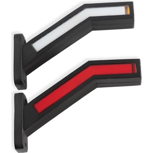 2Pcs Car Truck Trailer Side Marker LED Lights Outline Lamp Van Dynamic Red Amber White