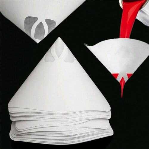 230pcs Car Nylon Conical Paper 100 Mesh Paint Strainer Filter Purifying Cup GQ999