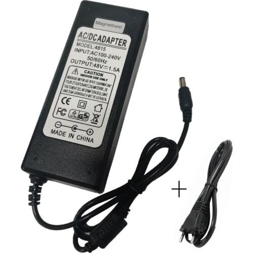 48V AC DC Adapter 48V 1.5A 2.08A Power Adapter POE Monitor Switching Power Supply Charger