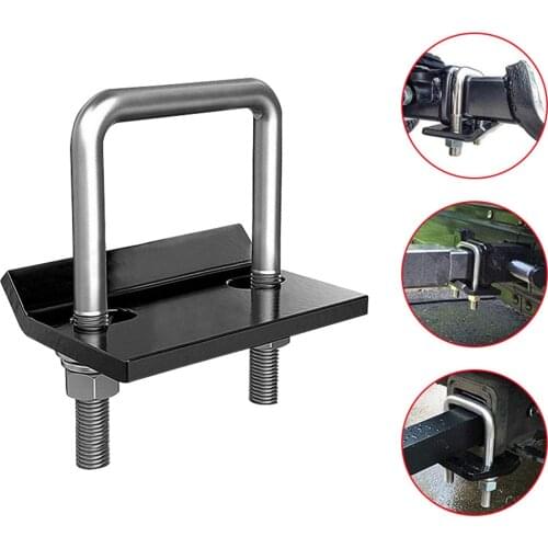 Trailer Damper Arm Hook Stabilizer U-Blot Heavy Duty Steel Anti-Rattle Hitch Tightener Safety Lockdown Tow Clamp For Car RV SUV