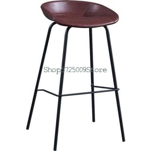 Retro Bar Chair Guitar Stool Single Player High Stool Nordic Fashion Creative Coffee Shop Cashier Chair