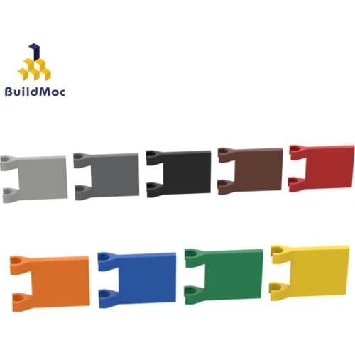 BuildMOC Compatible With Assembles Particles 60779 2x2 banner For Building Blocks Parts DIY electric Edu